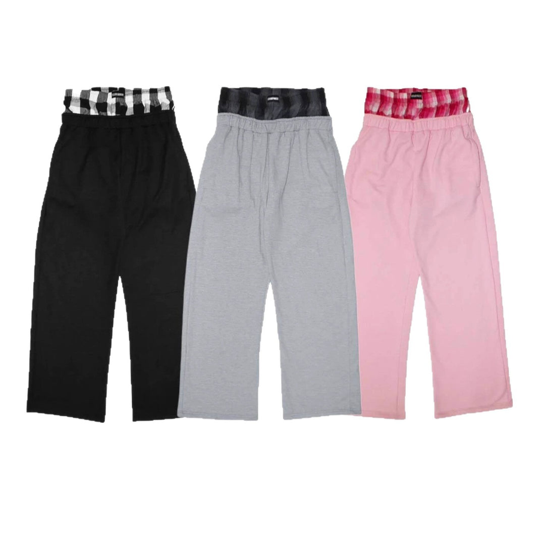 Women's casual jersey lounge pants with elastic waistband and wide leg StylebySassy