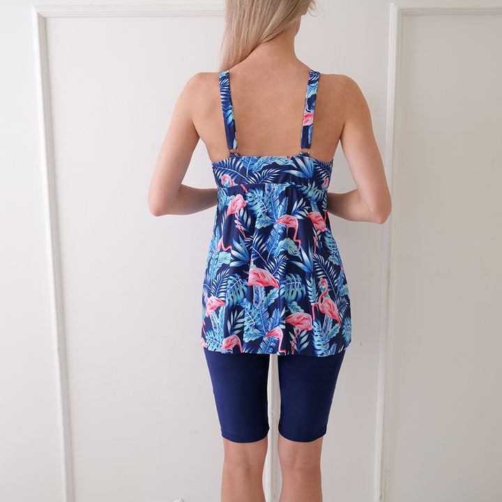 Ladies Tankini with elegant cut and shape-enhancing shorts StylebySassy