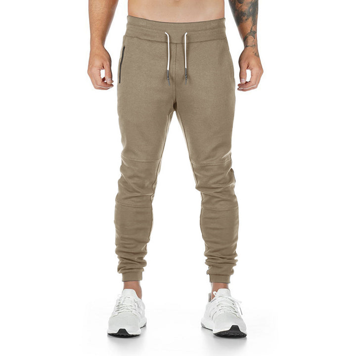 Men's narrow cut sport jogging pants with ergonomic knee inserts, comfort waistband, and drawstring StylebySassy