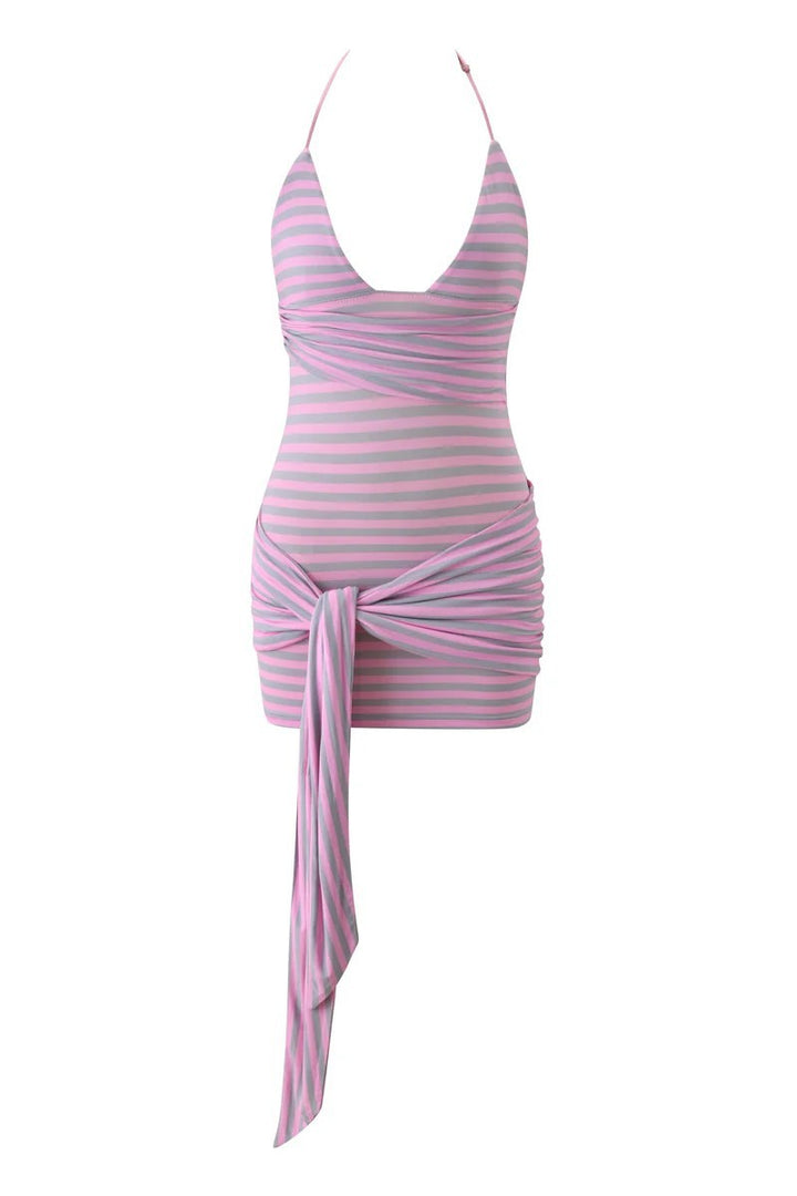 Women’s wrap swimsuit with sophisticated lacing design StylebySassy