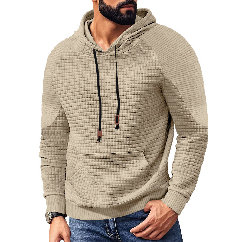 Men's hoodie with square structure, raglan sleeves, and kangaroo pocket StylebySassy