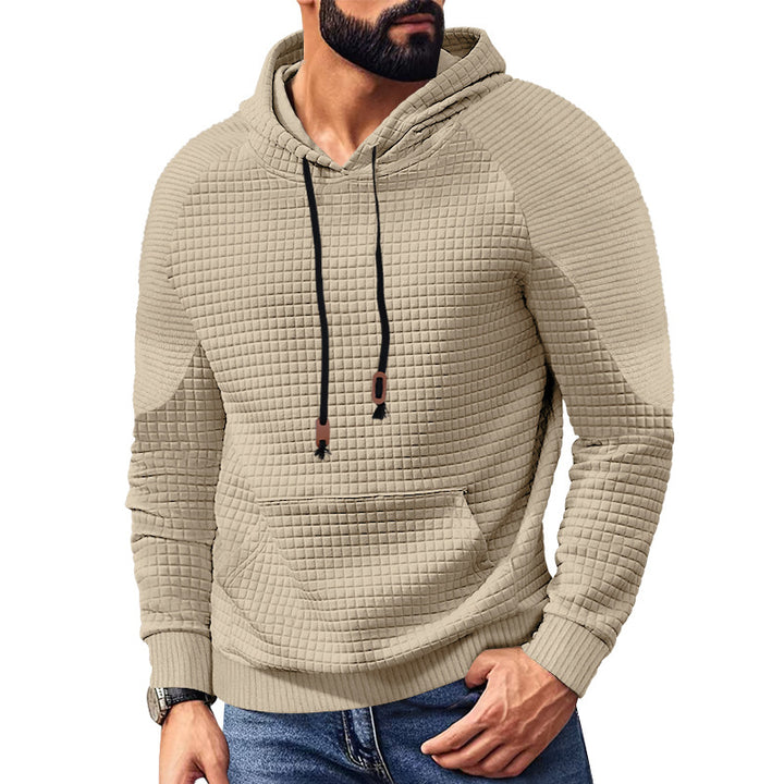 Men's hoodie with square structure, raglan sleeves, and kangaroo pocket StylebySassy