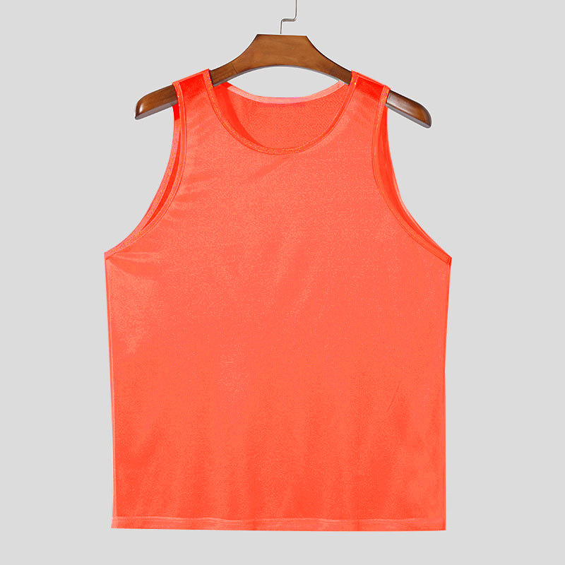 Men's breathable sleeveless functional shirt with moisture-wicking microfiber StylebySassy