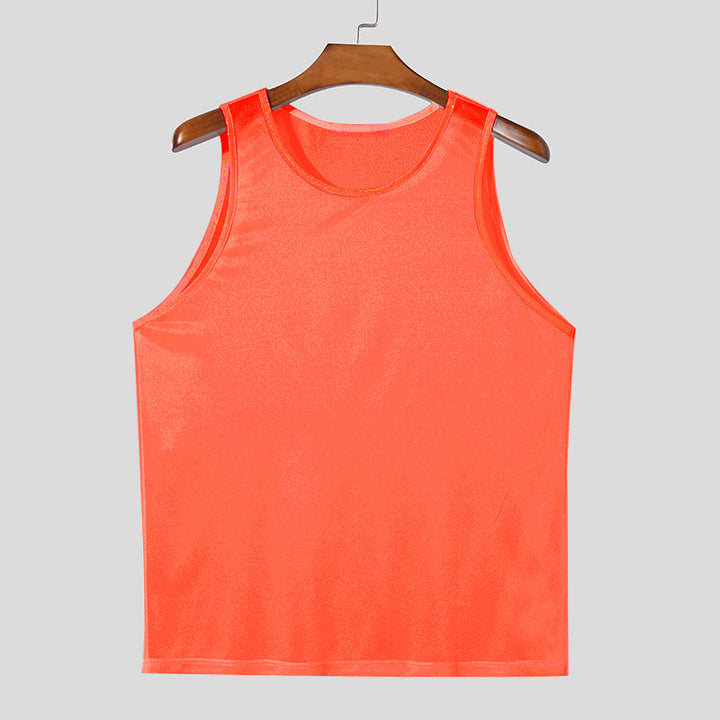 Men's breathable sleeveless functional shirt with moisture-wicking microfiber StylebySassy