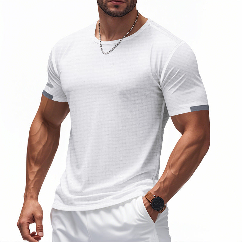 Men's functional T-shirt with breathable design and reflective details StylebySassy