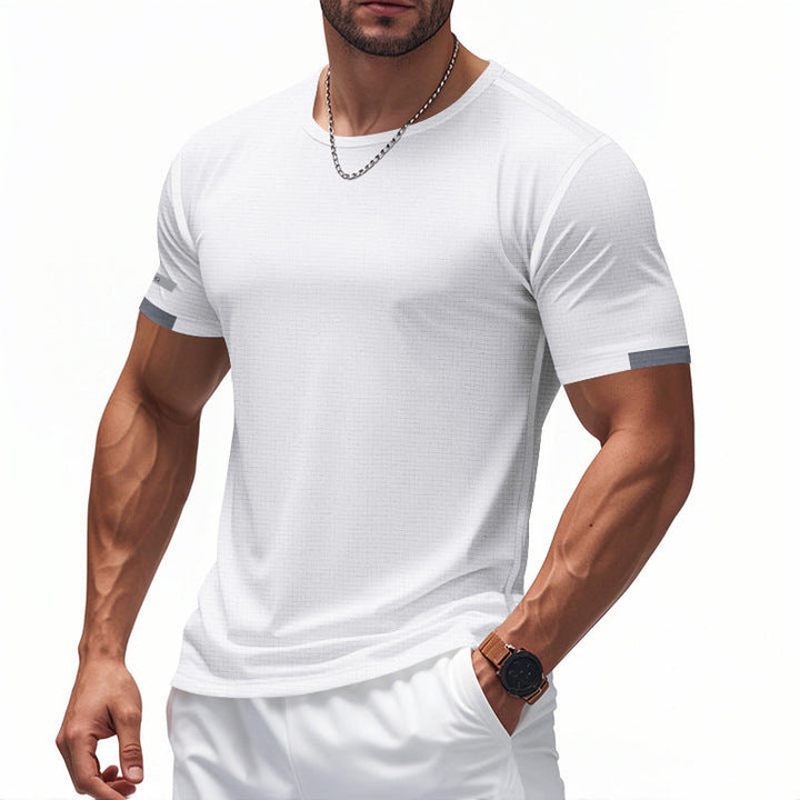 Men's functional T-shirt with breathable design and reflective details StylebySassy