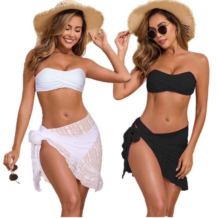 Ladies Bandeau Bikini with airy wrap frill StylebySassy