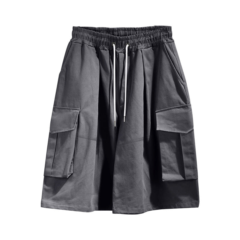 Women nan Cargo-Midi skirt with elastic drawstring waistband and patch flap pockets StylebySassy