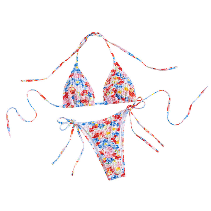 Women's bikini set with colorful pattern mix StylebySassy