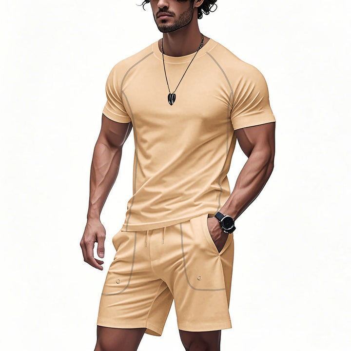 Men's sporty two-piece set made of breathable functional jersey with raglan sleeves StylebySassy