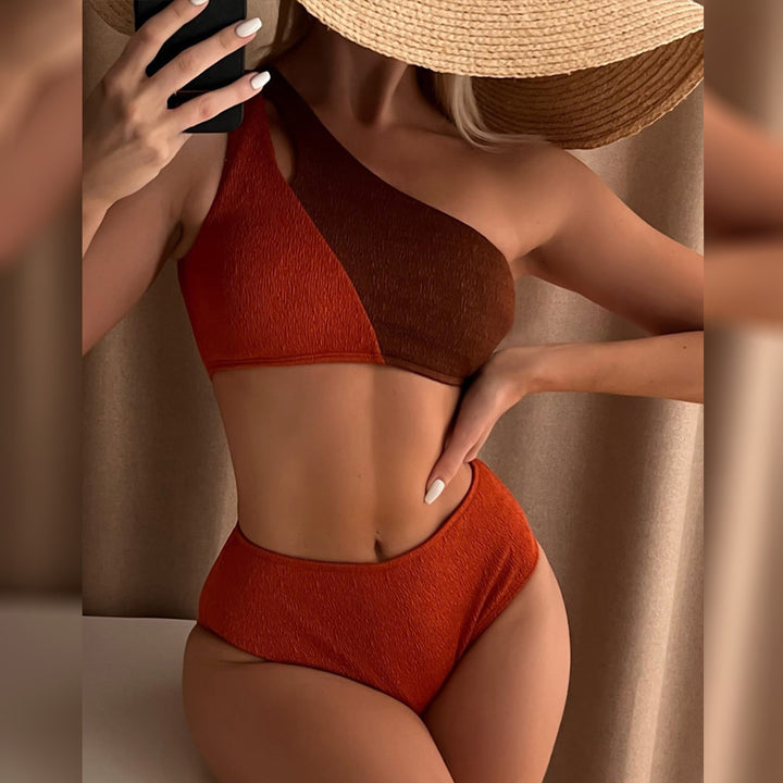 Women One-Sided Crop Bikini StylebySassy