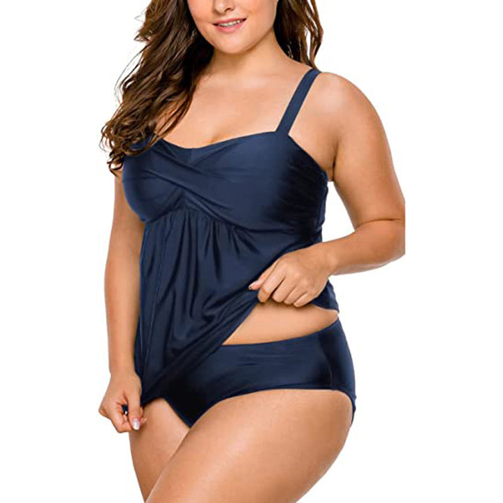 Women's tankini swimsuit with flattering cut and adjustable straps StylebySassy