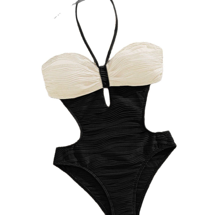 Women's One-Piece Beach Outfit with Trendy Gathering StylebySassy