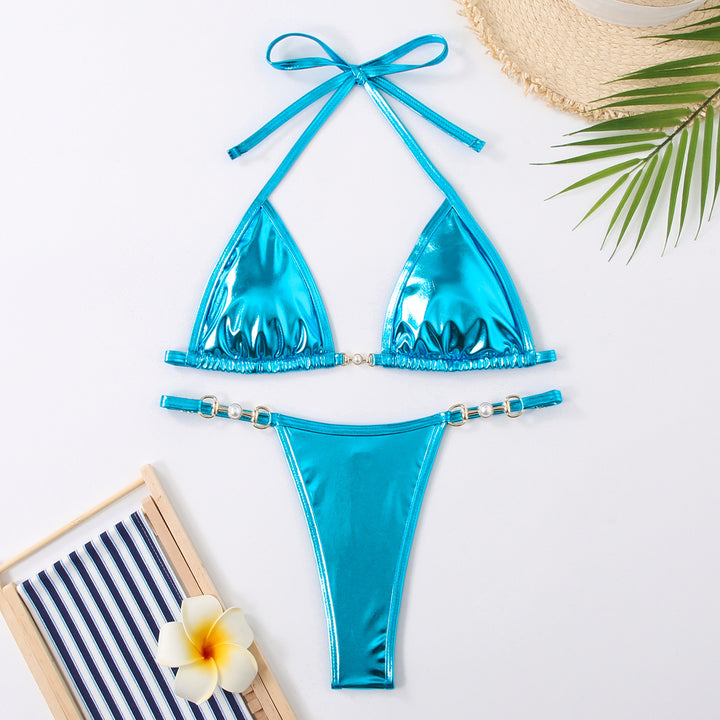 Women's Triangle Bikini with Glamorous Details StylebySassy