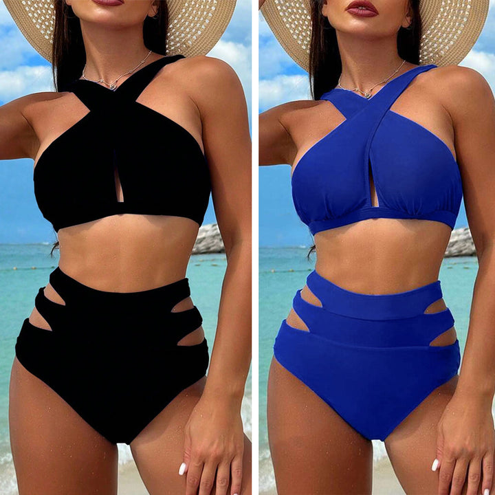 Women's High-Cut Bikini with Stylish Cut-Outs StylebySassy
