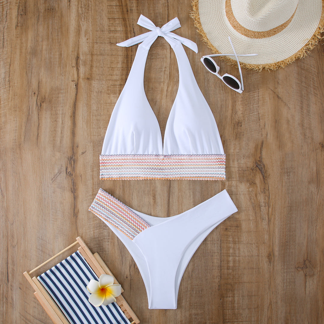 Women Triangle Bikini Set with stylish wrap band StylebySassy