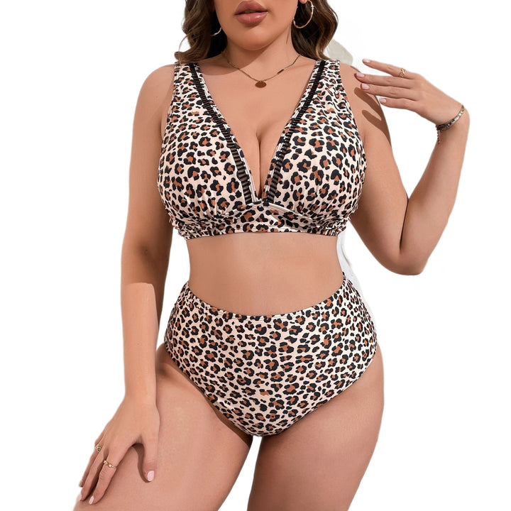 Women's High-Waisted Bikini with Stylish Leopard Print StylebySassy