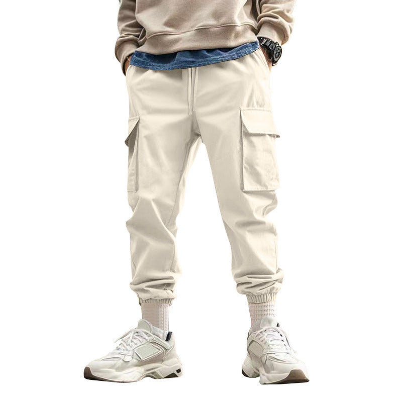 Men's urban utility joggers with multiple pockets and tapered leg StylebySassy