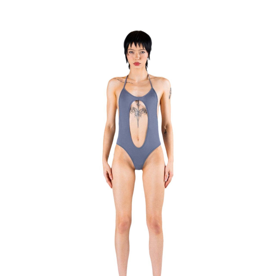 Women’s sporty swimsuit with innovative back cutout StylebySassy
