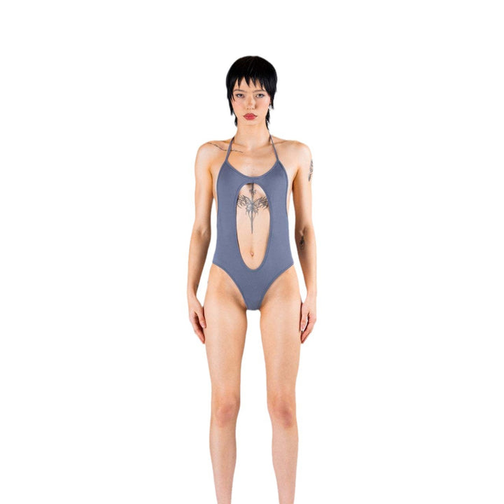 Women’s sporty swimsuit with innovative back cutout StylebySassy