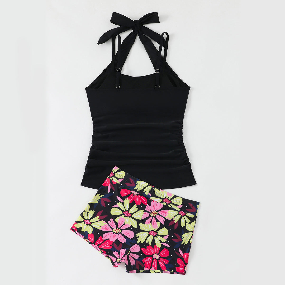 Women's Tankini with Floral Shorts StylebySassy