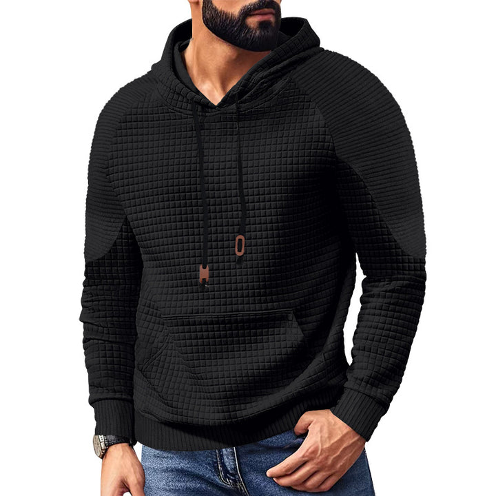 Men's hoodie with square structure, raglan sleeves, and kangaroo pocket StylebySassy