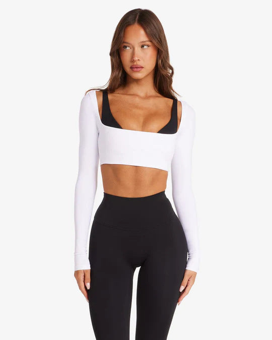 Women's Sporty Long Sleeve Crop Top StylebySassy