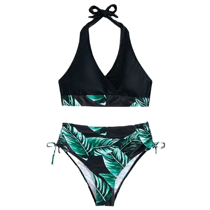 Women's bikini set with sophisticated wrap top and adjustable side StylebySassy