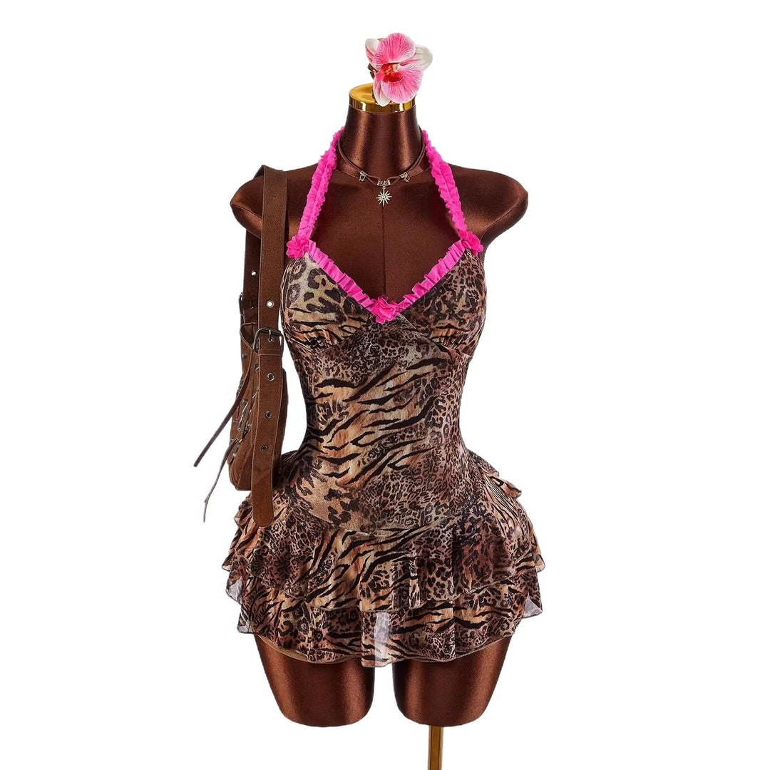 Women Playful Mini Dress with Ruffle Details StylebySassy