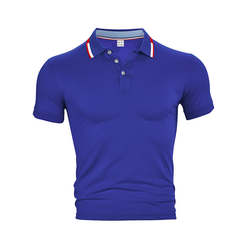 Men's slim fit functional polo with moisture-regulating technology and ribbed collar StylebySassy