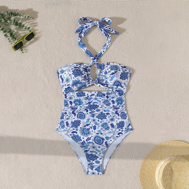 Women's One-Piece Swimsuit with Elaborate Wrap Detail StylebySassy