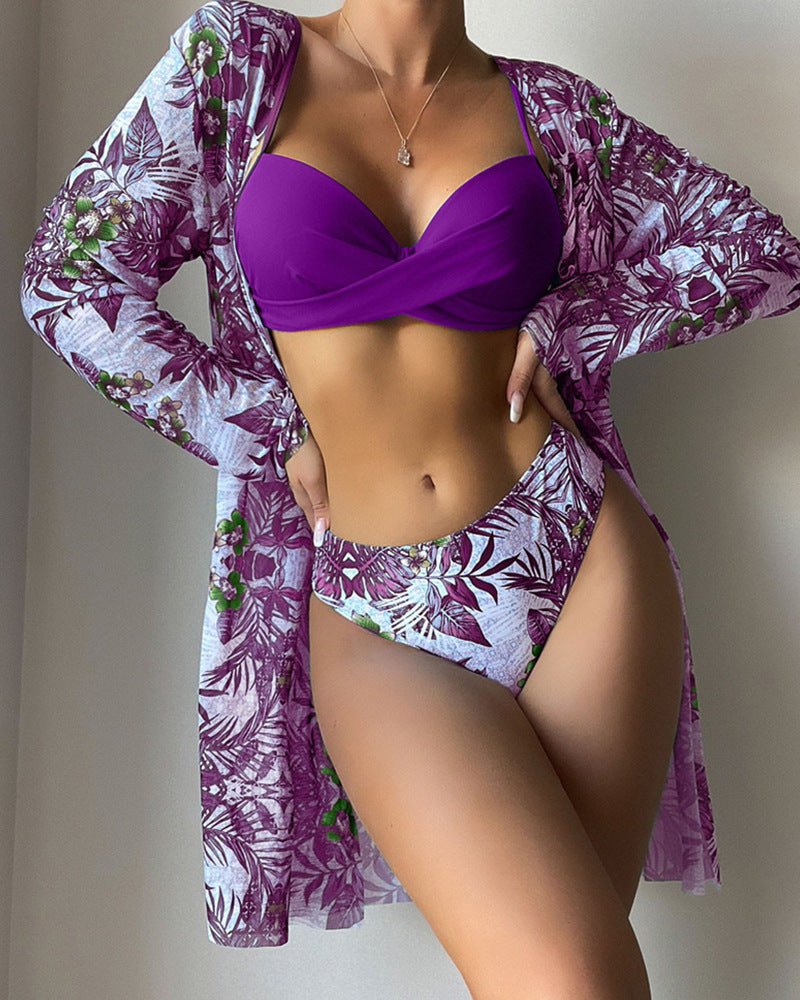 Women's Beach Cover-Up with Floral Pattern StylebySassy