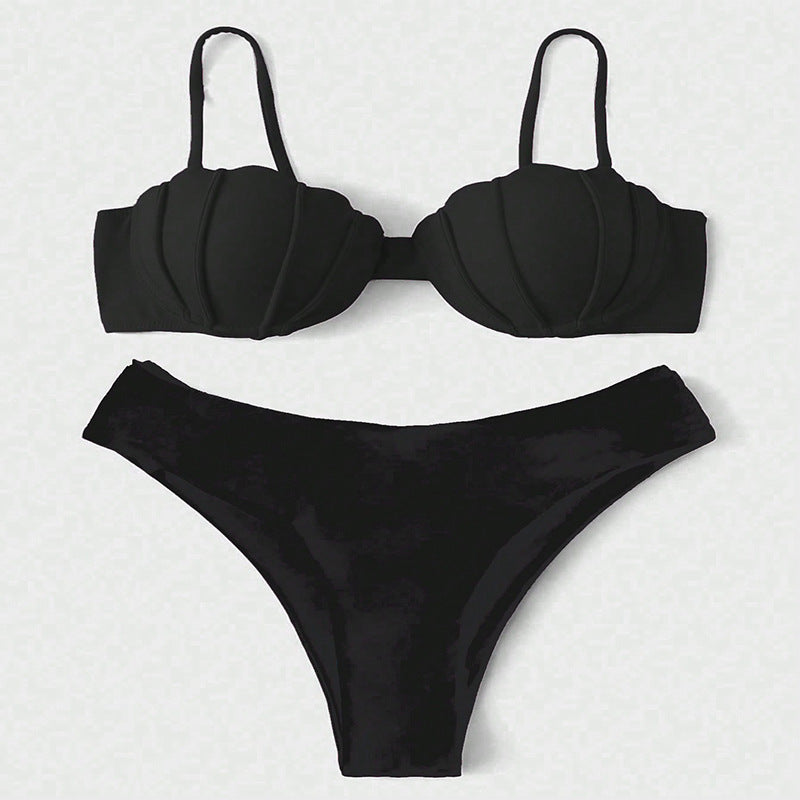 Women's bikini set with padded top and high-cut bottom StylebySassy