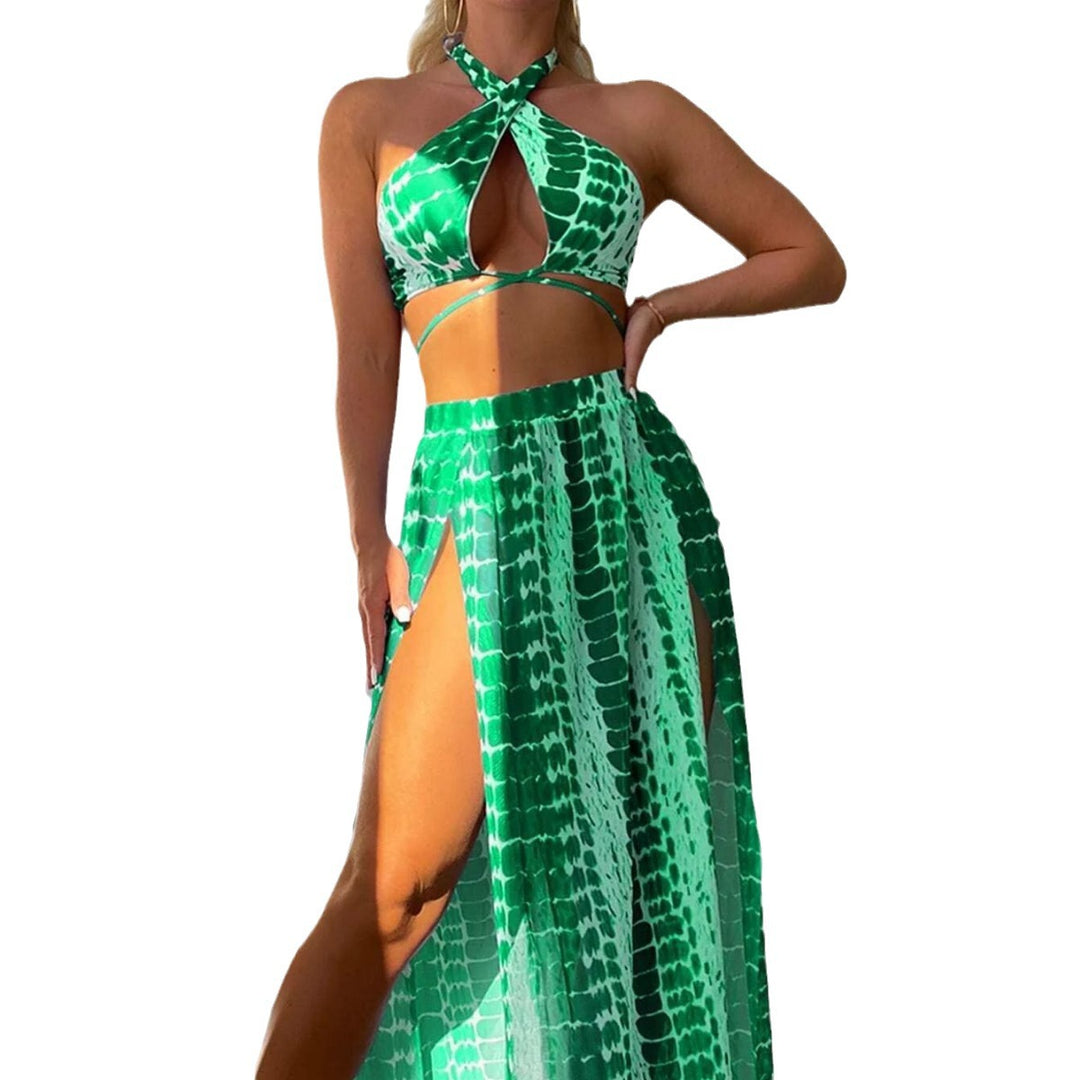 Women's Bikini Style with Transparent Maxi Skirt StylebySassy