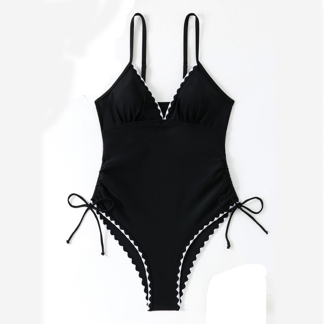 Women's Elegant One-Piece Swimsuit with Sophisticated Ruffle Decoration StylebySassy