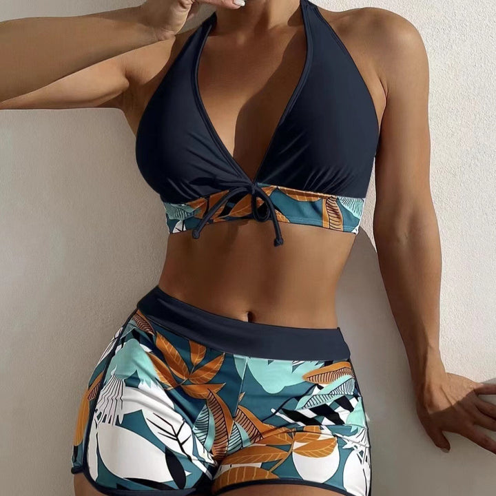 Women's Sport Bikini with Floral Print and Adjustable Straps StylebySassy