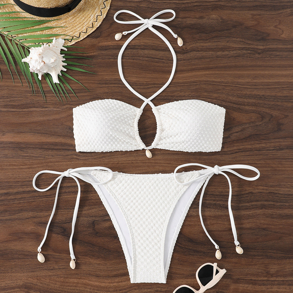 Women's bikini set with innovative tie design and trendy cut-out StylebySassy