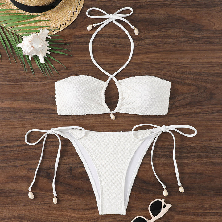 Women's bikini set with innovative tie design and trendy cut-out StylebySassy