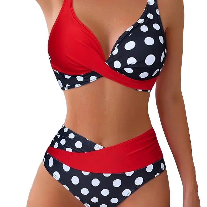 Women's bikini model in modern wrap style StylebySassy