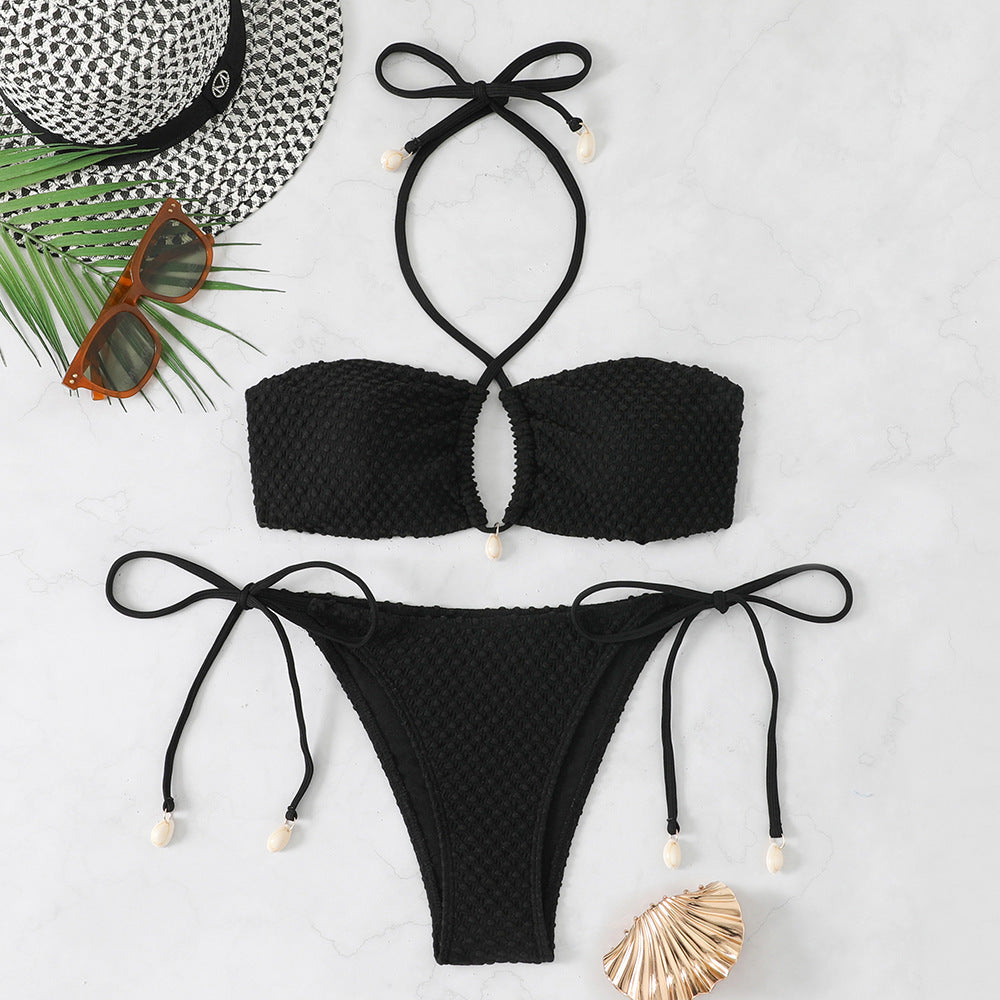 Women's bikini set with innovative tie design and trendy cut-out StylebySassy