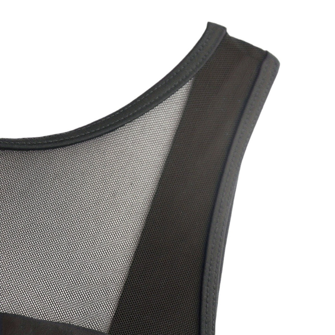 Ladies High-Neck Swimsuit with Transparent Mesh Details StylebySassy