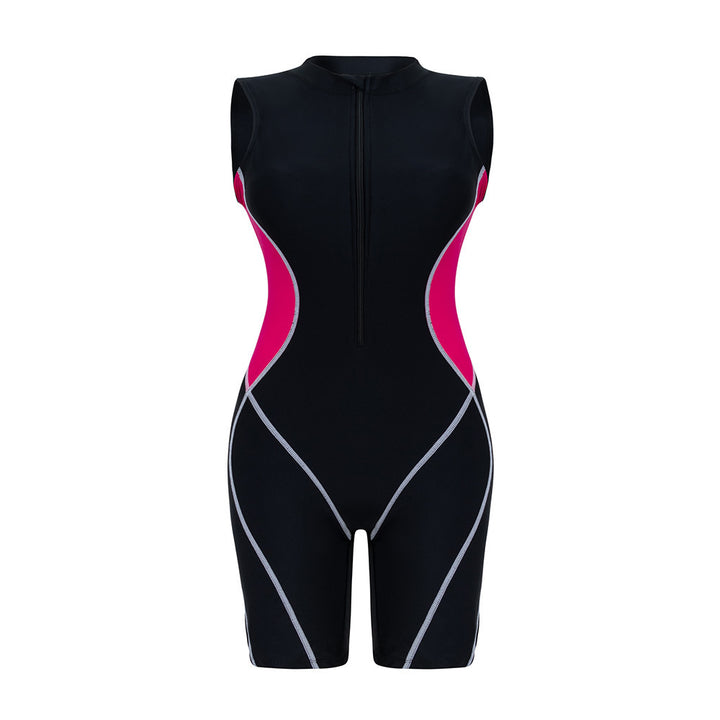 Women's Sporty One-Piece Swimsuit with Shaping Cut StylebySassy