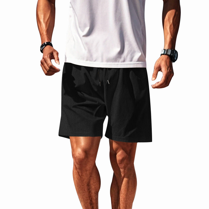 Men's two-layer swim shorts with integrated compression inner shorts and hidden cell phone pocket StylebySassy