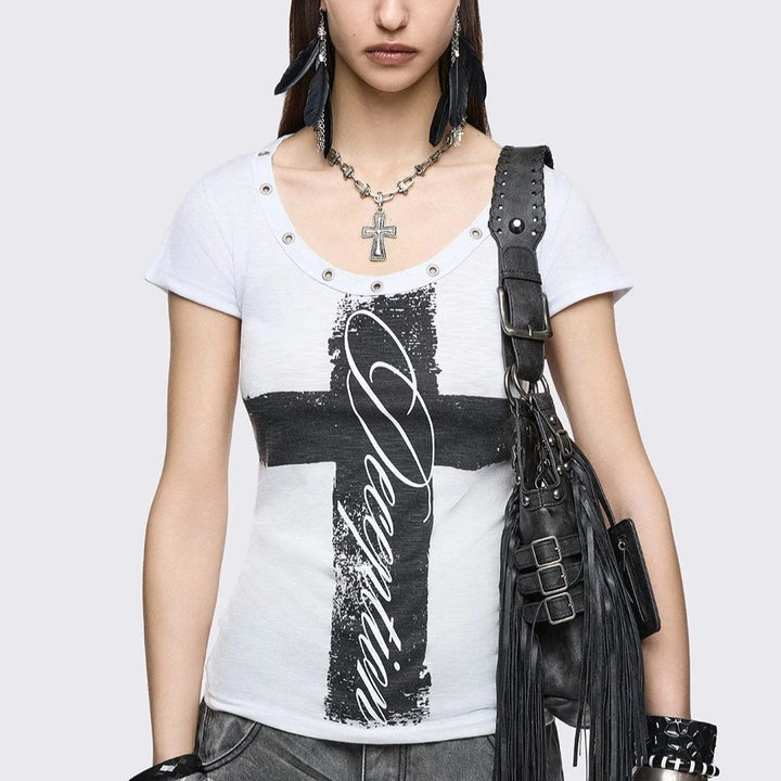 Ladies Stylish Shirt with Creative Graphic Design StylebySassy