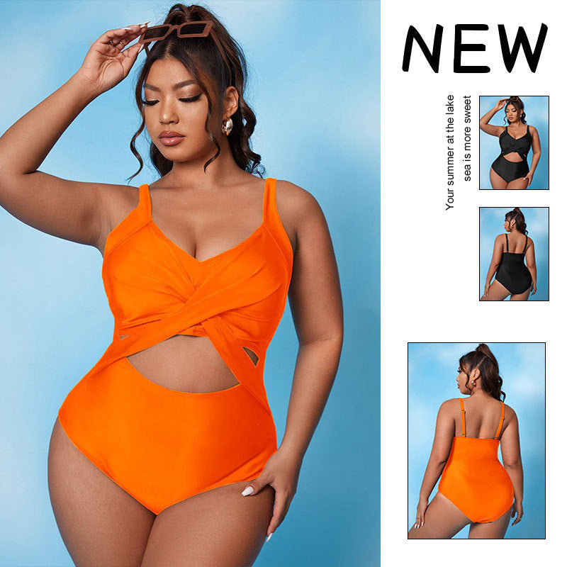 Women's One-Piece Swimsuit with Innovative Cut-Out Design StylebySassy