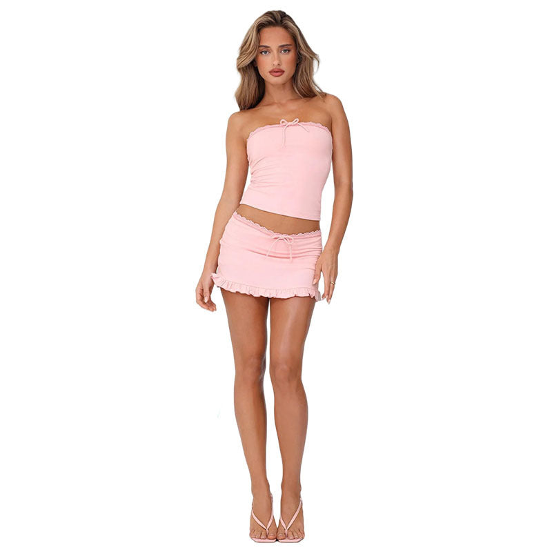 Women's Off-Shoulder Mini Dress with Ruffle Details StylebySassy