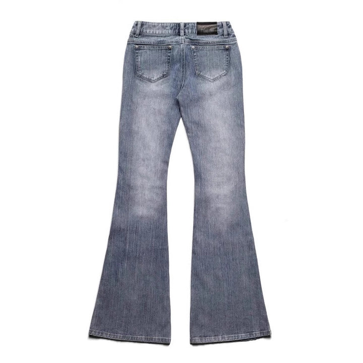 Women's Fashion Bootcut Jeans with Sparkling Studs StylebySassy