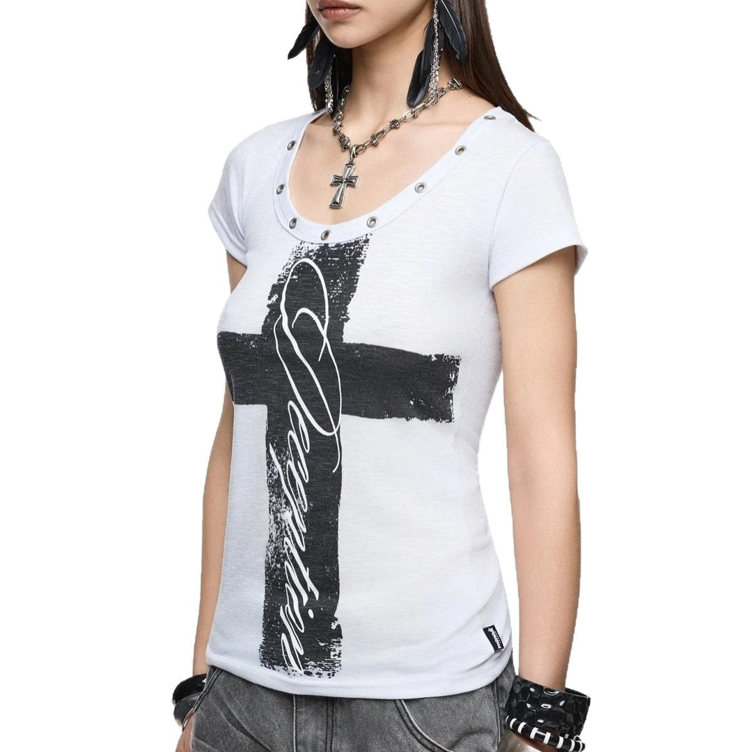 Ladies Stylish Shirt with Creative Graphic Design StylebySassy