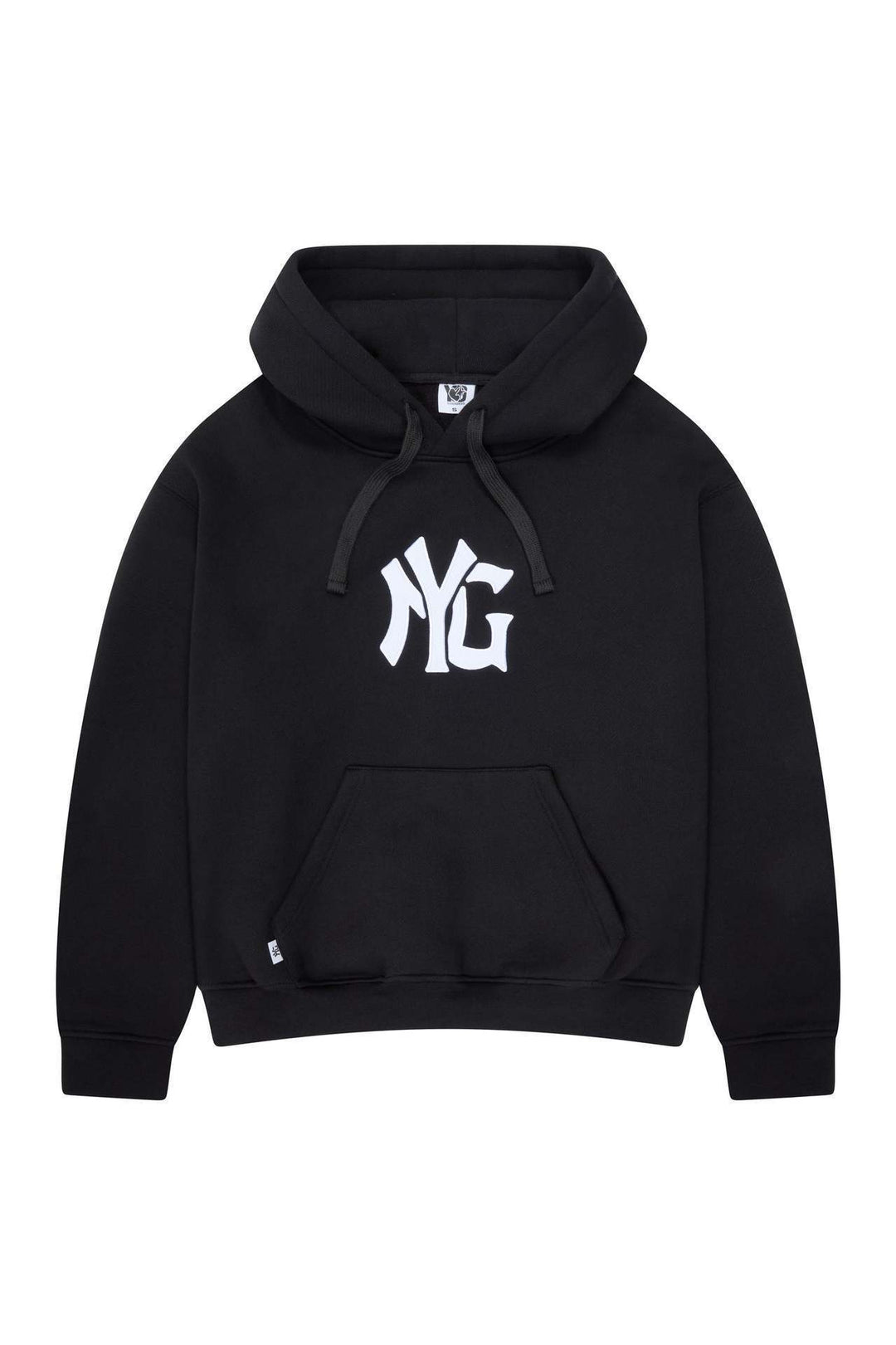 Unisex oversized hooded sweatshirt jacket with two-way zipper and logo application StylebySassy