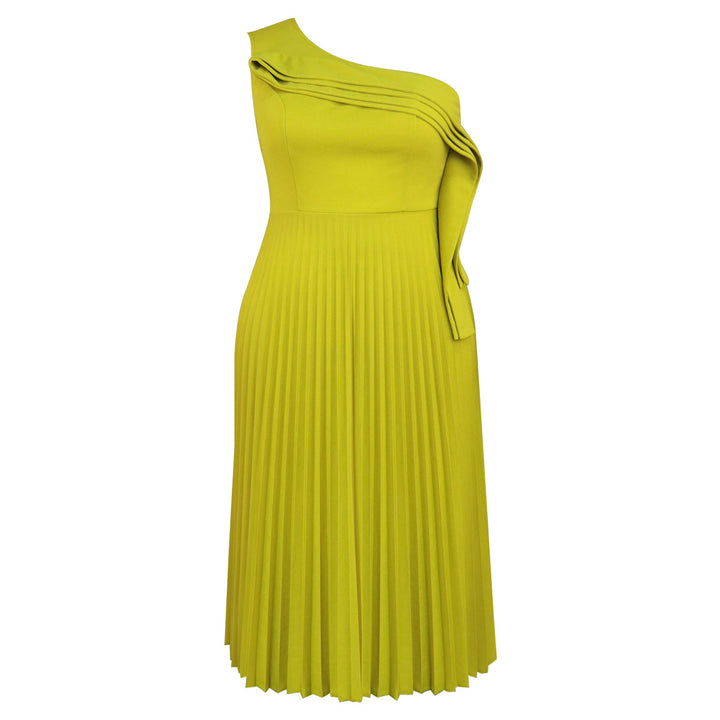 Ladies Elegant Wrap Dress with Asymmetrical Ruffle Design StylebySassy